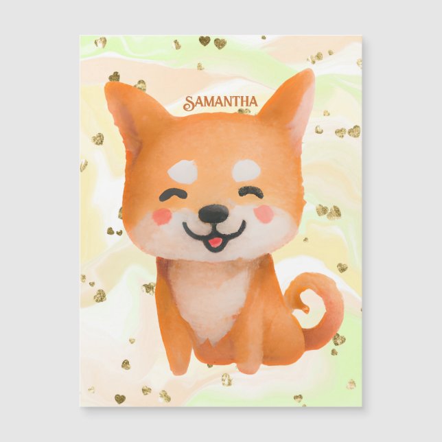 Cute Smiling Shiba Inu (Framsida)