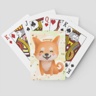 Cute Smiling Shiba Inu Casinokort