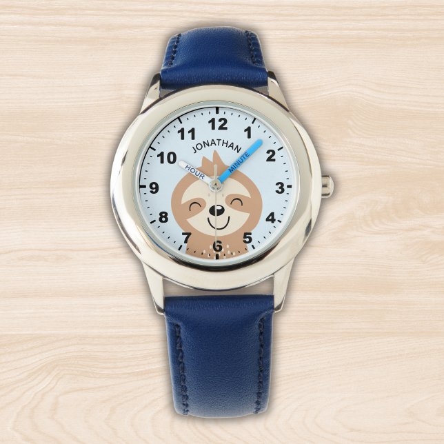 Cute smiling sloth for kids armbandsur (Skapare uppladdad)
