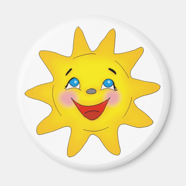Cute Smiling Sol Magnet (Framsidan)