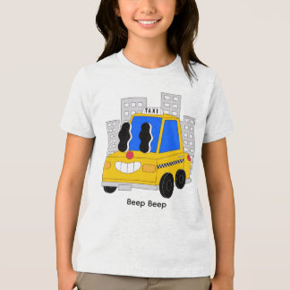 Cute Smiling Taxi Cartoon – Funny City Car Charact T Shirt