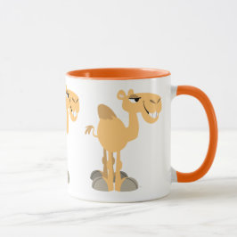 Cute Smiling Tecknad Camel Mugg