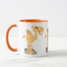 Cute Smiling Tecknad Camel Mugg