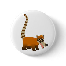 Cute Smiling Tecknad Coatimundi