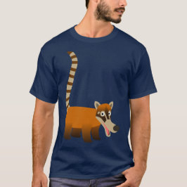 Cute Smiling Tecknad Coatimundi T-shirt