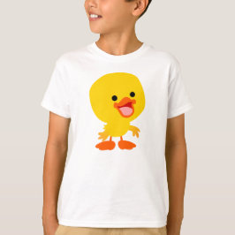 Cute Smiling Tecknad Duckling Children T-Shirt