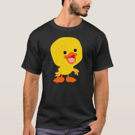 Cute Smiling Tecknad Duckling T-Shirt