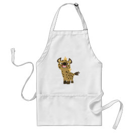 Cute Smiling Tecknad Hyena Apron Förkläde