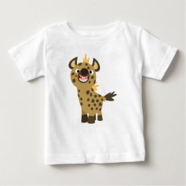 Cute Smiling Tecknad Hyena Baby T-Shirt