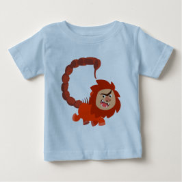 Cute Smiling Tecknad Manticore Baby T-Shirt