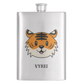 Cute Smiling Tecknad Tiger Fickplunta