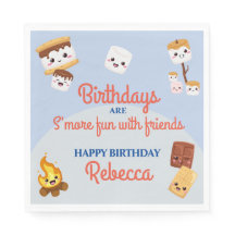 Cute S'mores Campout Födelsedagsfest