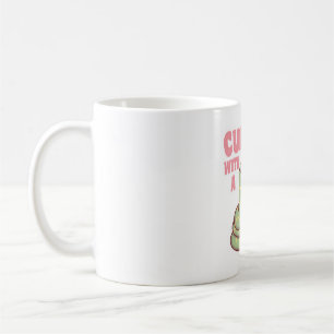 Cute Snake Curve med Bra Bok Kaffemugg