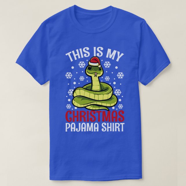 Cute Snake Det här är min julklapp T Shirt (Design framsida)