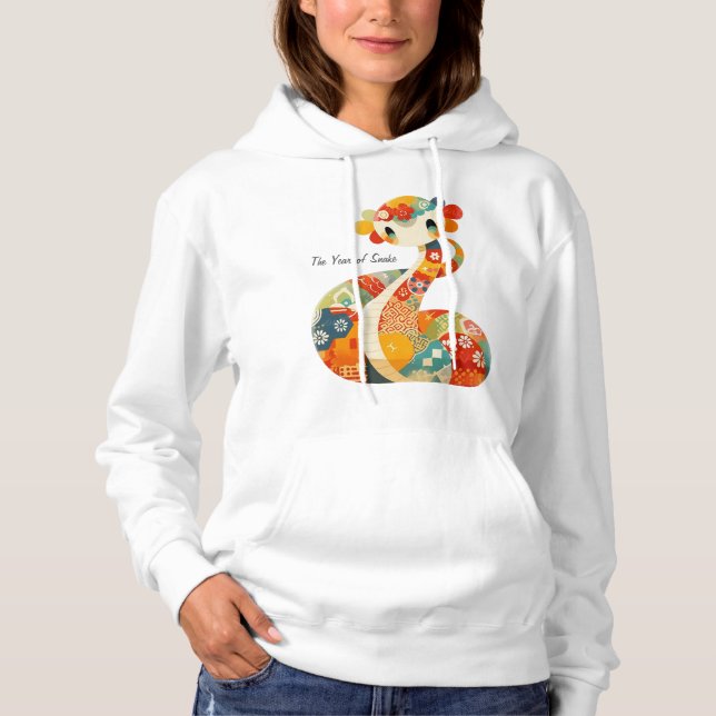 Cute Snake for China Lunar Nyår 2025 T Shirt (Framsida)