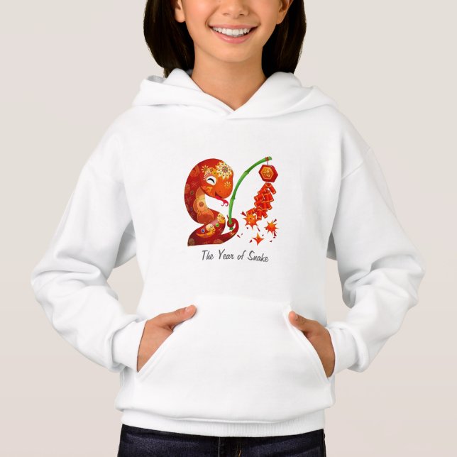 Cute Snake for China Lunar Nyår 2025 T Shirt (Framsida)
