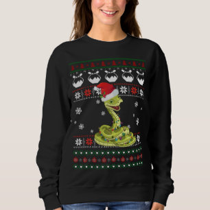 Cute Snake Ugly Sweater jul Light Pajama Gif T Shirt
