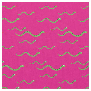 Cute Snakes Kid Baby Nursery Rosa Reptiles Tyg
