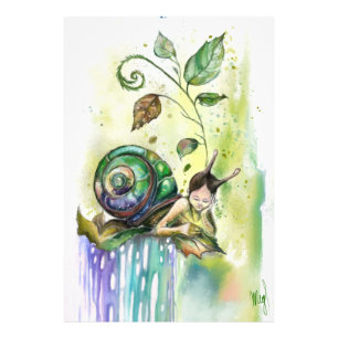Cute Snigel Art Poster
