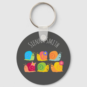 Cute snigel barns design nyckelring