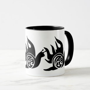 Cute Snigel Black Silhouette - unikt exotiskt djur Mugg