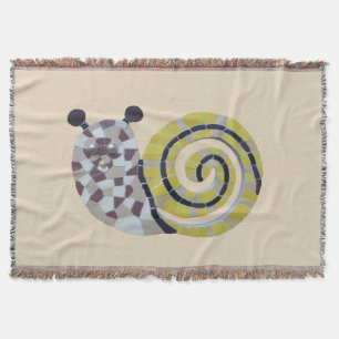 Cute Snigel Mosaic Cust. Trow Blanket Filt