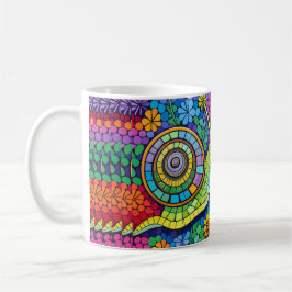 Cute snigel mosaic kaffemugg