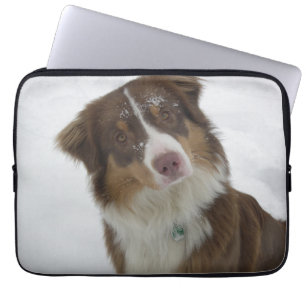 Cute Snö Hund Laptop Sleeve