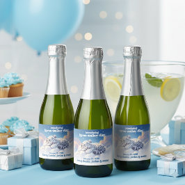 Cute Snö Leopard Asov på Clouds Baby Shower