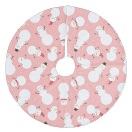 Cute-Snögubbar Julgransmatta Fleece