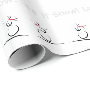 CUTE-SNÖGUBBAR "Låt det snöa" Presentpapper