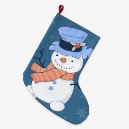 Cute-Snögubbar Stor Julstrumpa