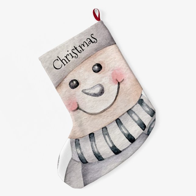 Cute-Snögubbar Stor Julstrumpa (Baksidan (Hängande))