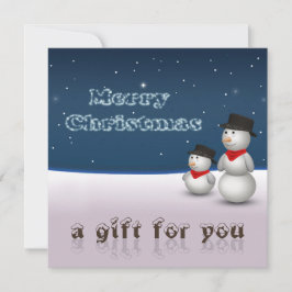 Cute Snögubbars Constellation Gift Certificate