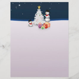 Cute Snögubbars med Julgran