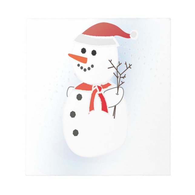 Cute Snögubbe Anteckningsblock (Framsida)