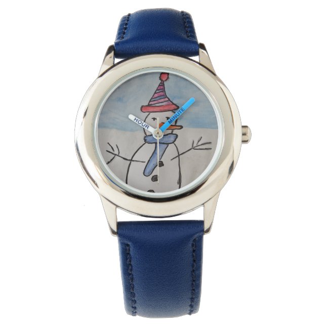 Cute Snögubbe Armbandsur (Framsida)