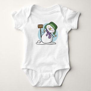 Cute Snögubbe Baby Bodykostym T Shirt