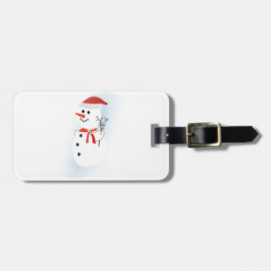 Cute Snögubbe Bagagebricka