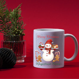 Cute Snögubbe Baker jul Mugg