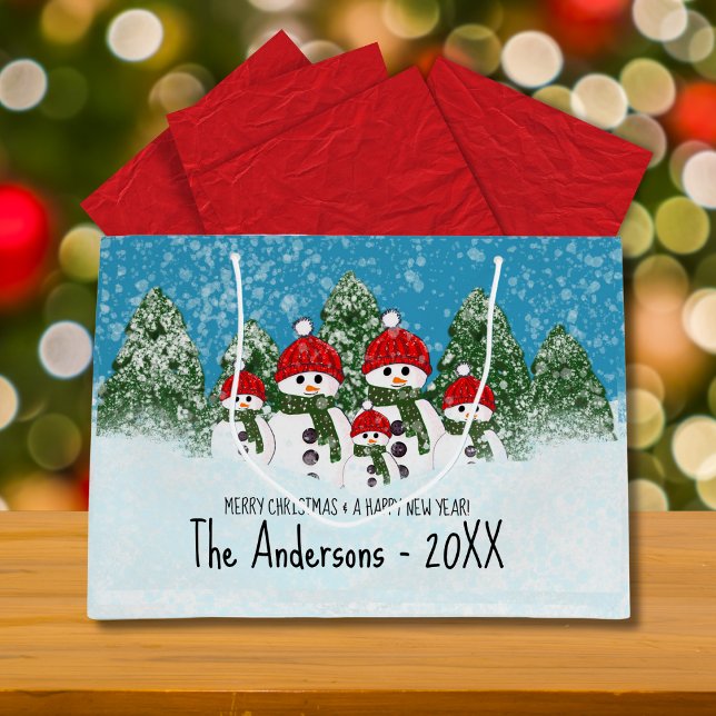 Cute Snögubbe-familjen fem jul (Skapare uppladdad)