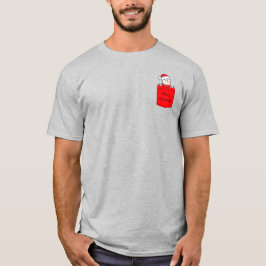 Cute snögubbe i rött fistel t shirt