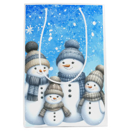 Cute snögubbe i snö