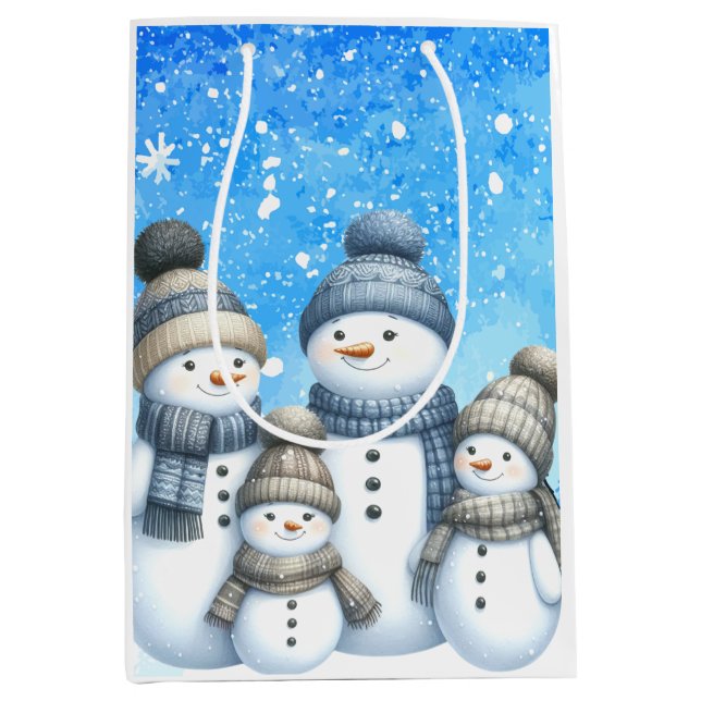 Cute snögubbe i snö (Framsidan)