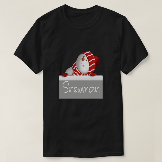 Cute Snögubbe jul Gnomes noël 2023 T-Shirt (Design framsida)