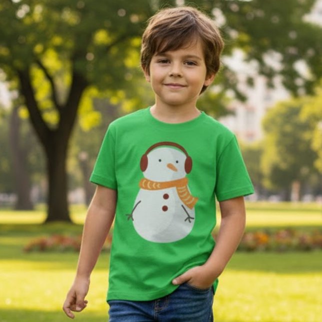 Cute Snögubbe jul T Shirt (Skapare uppladdad)