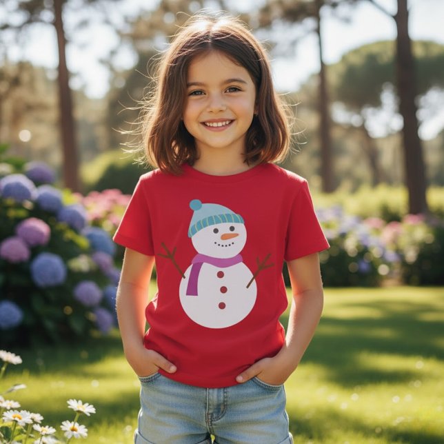 Cute Snögubbe jul T Shirt (Skapare uppladdad)