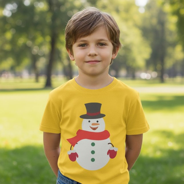 Cute Snögubbe jul T Shirt (Skapare uppladdad)