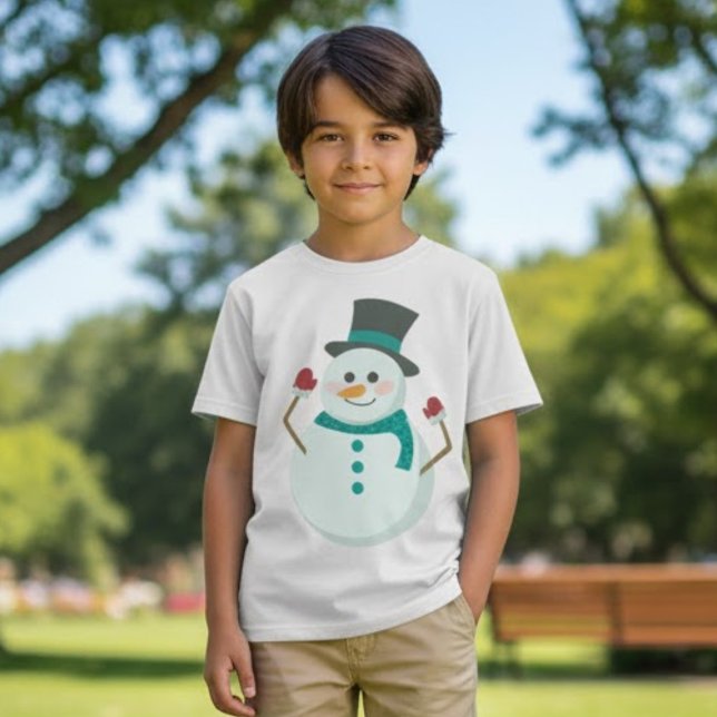 Cute Snögubbe jul T Shirt (Skapare uppladdad)