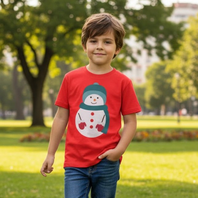 Cute Snögubbe jul T Shirt (Skapare uppladdad)